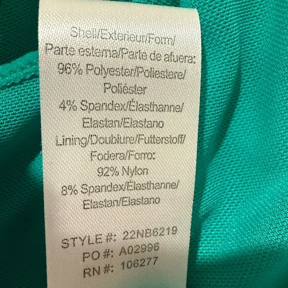 Hale Bob EUC Size M Pretty Blue Green Geometric Print Sleeveless Dress (0630) - Picture 11 of 12